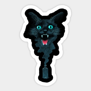 Black Cat Magic Sticker